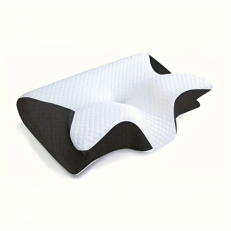 SafeRest Core – Ergonomic Neck Pillow for Side, Back & Stomach Sleepers (Black Edition)