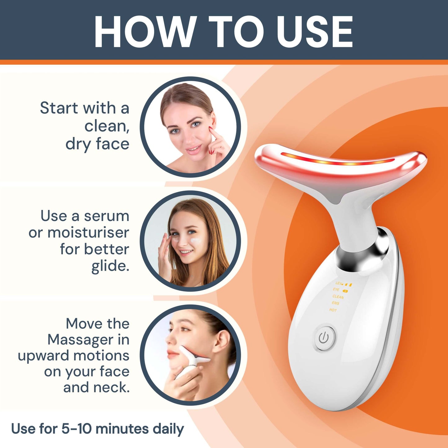 Mira I Face Massager | Anti-Aging | Skin Tightening | Wrinkle Reducer